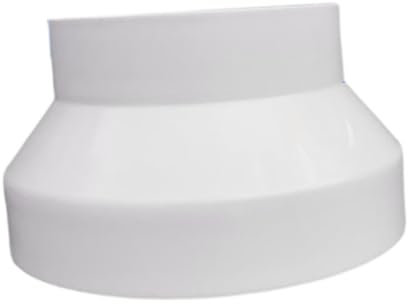 perfk Adaptador de conducto de aire, conector de tubería Havc, accesorios de instalación de tuberías para conducto de ventilador de baño, secadora, baño, 200 mm a 150 mm