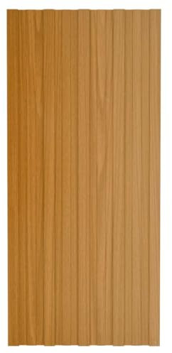 Panneaux de Toiture, Plaque de Toit Tôle de Bardage Panneaux Ondulée Panneaux de toiture 12 pcs acier galvanisé naturel 100x45 cm