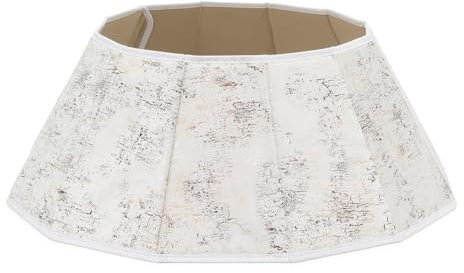 Christmas Village 68cm Velvet Christmas Tree Skirt - Luxury Foldable Design, Fits Up to 66cm Tree Stand, Festive Holiday Decoration (Silver)