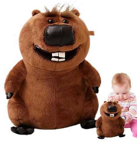 Generisch Tierplüsch, weiches Stofftier | Simulation Plüsch-Biber-Puppe - Entzückende Biber-Stofftiere, modische Biber-Puppe für Zuhause, Sofa, Schlafzimmer, Dekoration