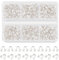 PH PandaHall 600pcs Brass Wire Guardian Cable Thread Protector U Shape Wire Guard Loops Horseshoe U-Shaped Clasp for Earring Bracelet Jewellery Making DIY Crafts Silver 5x4mm, Hole: 1.5mm
