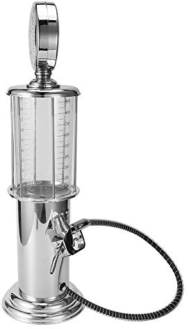 Fockety Beverage Dispenser, Beer Dispenser Machine Single Gun Pump Gas Station Shape Bar Drinking Pourer Drink Dispenser for Parties