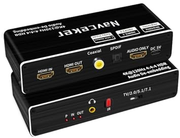 AYJYZHIAG 8K 2.1 Extractor 120Hz 60Hz Splitter Konverter Receiver Atmos for PS5 S
