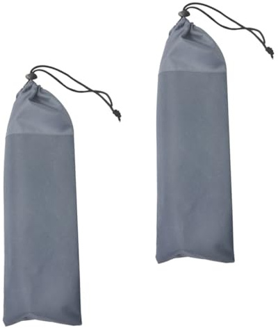 SKISUNO Oxford Aufbewahrungstasche für Zeltheringe 2 Stück Pack mit Reißverschluss Faltbar und Geeignet für Camping Wandern und Outdoor Zubehör