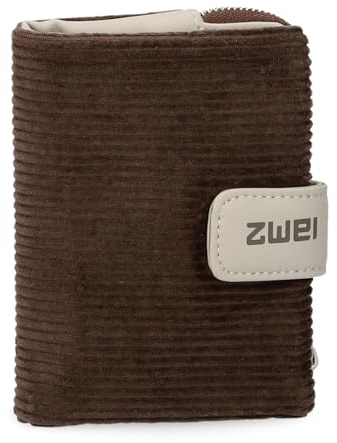 Zwei kleine Damen Geldbörse M.Wallet MW5 Portemonnaie aus weichem Kunstleder, Geldbeutel mit Druckknopf & Reißverschluss-Münzfach, 6 Kartenfächern, 4 Einsteckfächern, 1 Scheinfach