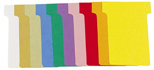 Etui de 100 Fiches en T Ndeg.1,5 - Couleurs Assorties