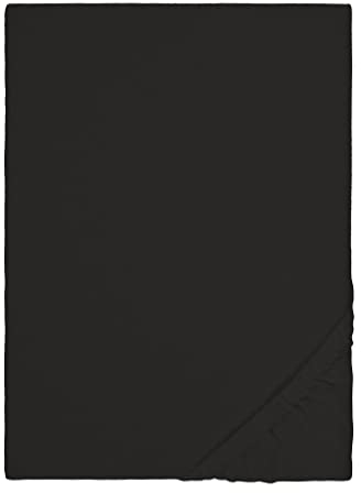 biberna Feinbiber-Spannbetttuch 0002744 schwarz 1x 90x190 cm - 100x200 cm