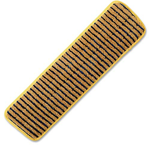 Rubbermaid Commercial Products HYGEN Microfiber Super Scrubber Damp Mop Pad, 18-inch, Yellow (FGQ81000YL00)