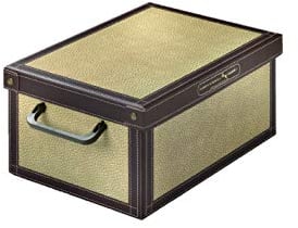 Lavatelli Baulino Tapirus, Decorative, Cardboard lids and Handles, Clothes, Toy Box Baskets, Teddy Storage, Brown, Small