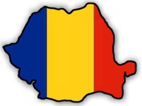 Auto Aufkleber, Car Sticker Romania Rumänien, Rumania. Konturgeschnitten. (ca. 11x11 cm)