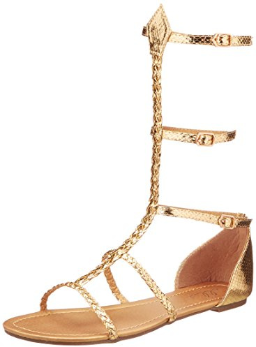 Ellie Shoes Women's 015 Cairo Flat, Gold, 9 M US