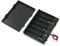 sourcing map Electrical Battery Holder Box Case Lead 6 x 1.5V AA Black w Cap
