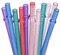 DAKOUFISH 11 Inch Reusable Plastic Glitter Sparkle Drinking Straws,BPA-Free,for 24oz 30oz Tumblers/Jars,12 Straws with One Cleaning Brush (11inch 6Color)
