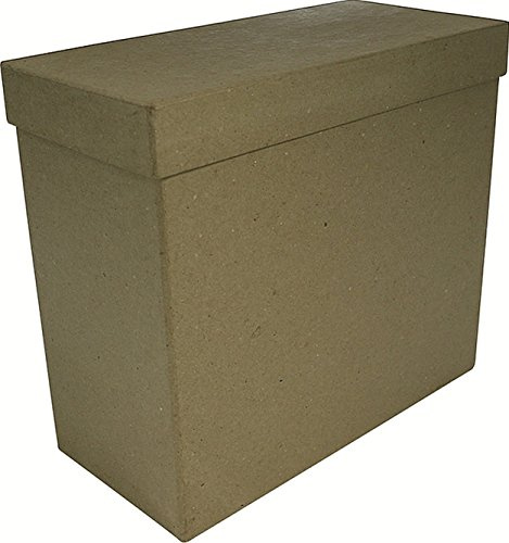 Décopatch - Ref BT047C - Rectangular Box - Papier Maché Object to Decorate - 25 x 12 x 22cm - Decorate with Décopatch Papers & PaperPatch Glue, Glitter, Paints