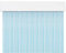 MERCURY TEXTIL Cortina para Puerta Tiras PVC 210x90cm，Cortina para Puerta Exterior (Transparente+Filo Azul P6)