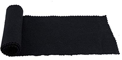 NUZAMAS Piano Keyboard Cover Staubschutzhülle Weiches Tuch für Piano Electronic Keyboard, Digital Piano Reinigungspflege 119 * 14cm, Schwarz