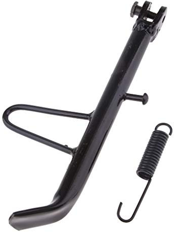 Sharplace Cavalletto Laterale Moto Con Molla Supporto Per Moto Bici Scooter - Nero 21cm