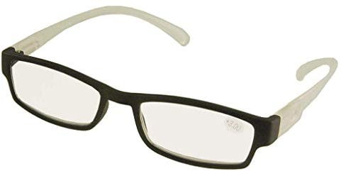 Lesebrille LONG schwarz/weiß, 2.0