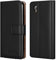 iCatchy For Alcatel 1 2021 Case - Wallet Book [Stand View] Card Case Cover Premium Leather Folio Case for Alcatel 1 (Black)