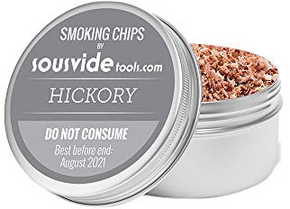 SousVideTools Hickory Wood Flavour Wood Chips for Smoking Gun, 250 ml | Slowly releases rich, natural aromas directly over food or cocktails to enhance smoke presentation at professional bars.