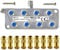 TronicXL 8fach Premium Koax Antennenverteiler HD 3D 4K Verteiler Weiche Splitter DVBT DVBT2 DVBC SAT Unicable Kabelfernsehen Kabel 8-fach HDTV