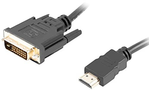 Cable HDMI LANBERG Macho/DVI-D 24+1 Macho 4K Dual Link 3M Negro