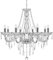 TRY-YEAN Luxueux Lustre à 8 bras Lustre Cristal Transparent Plafonnier Lampe à Suspension Verre Cristal K5 avec Chaîne Réglable Style Bougie E14 pour Chambre à Coucher, Salon, Salle à Manger, Couloir
