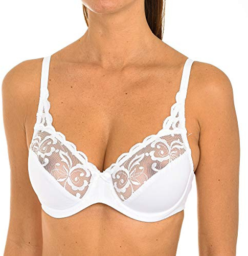 Playtex Reggiseno con Ferretto in Microfibra - Essential Elegance Broderie Donna x1