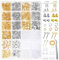 Anezus 2320Pcs Earring Making Supplies Kit with Hooks, Backs, Posts, Jump Rings