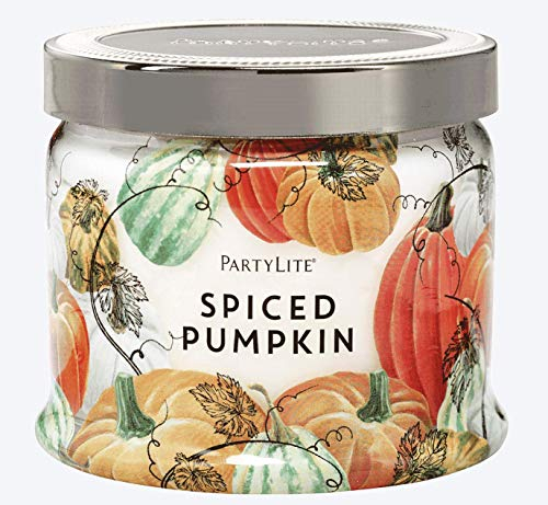 PartyLite Kerzenglas mit 3 Dochten Kürbis