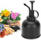Zerodis Gießkanne Plant Mist Sprayer, Sprühflasche Vintage Spritzer 300ml Top Pump Einhand-Gießkanne für Gartenpflanzen Home Office, 15 x 8,4 cm, Schwarz