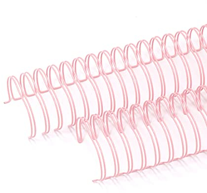 Craftelier - Set aus 2 Doppelringbindern für Alben, Notizbücher, Tagebücher oder Kalender | Ideal für Scrapbooking und Bastelprojekte | Ø 3,17 cm (1.25) - Farbe Baby Pink