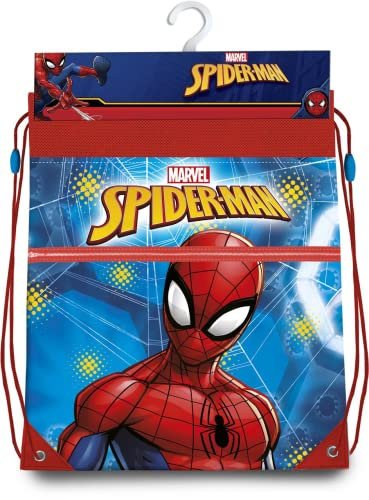 Mochila Infantil de saco de Spider-Man con cierre y cremallera