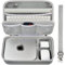 Tasche Kompatibel mit Apple 2023 Mac mini M2/Mac mini M1 Pro Vorgängermodell Desktop Computer, Hard Electronics Organizer Passend für Tastatur, Magic Mouse, Ladegerät und Zubehör (nur Box) (Grey)