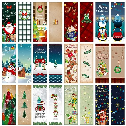 JSRQT 36 Stück Papier Lesezeichen Set Weihnachts Book Mark Bookmarks for Reading Doppelseitig Paper Bookmark Lesezeichen aus Papier für Buchliebhaber Papier Buch Markierung Lesen Von Büchern