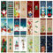 JSRQT 36 Stück Papier Lesezeichen Set Weihnachts Book Mark Bookmarks for Reading Doppelseitig Paper Bookmark Lesezeichen aus Papier für Buchliebhaber Papier Buch Markierung Lesen Von Büchern
