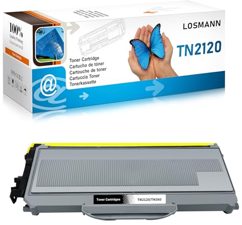 LOSMANN 1x Toner kompatibel als Ersatz für Brother TN-2120 TN2120 für Brother DCP-7030 DCP-7040 DCP-7045N HL-2140 HL-2150N HL-2170 HL-2170W MFC-7320 MFC-7340 MFC-7440N MFC-7840W