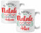 Coppia di tazze Natale Tazza Natalizia PERSONALIZZABILE con nome Il nostro 1° Natale da marito e moglie Christmas Mug 11 Oz Idea Regalo