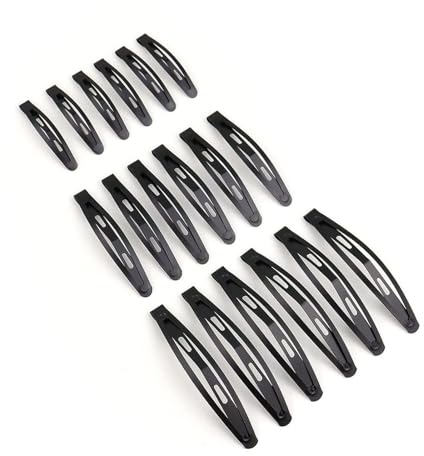 24pCS Forcina per ragazza, Mollette a Scatto Capelli Fermagli,Clip Per Capelli a Scatto in Metallo,Forcina per bambini, Forcina in metallo femminile