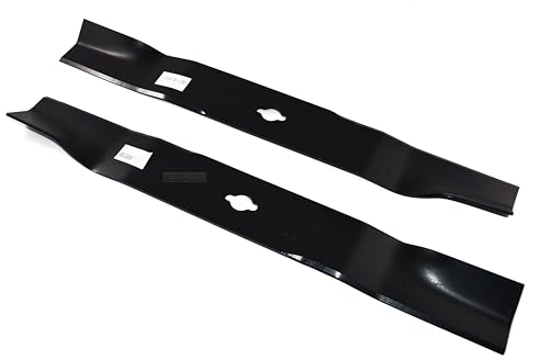 perfektGarten Lot de 2 lames de 55,5 cm compatibles avec John Deere LTR155 LTR166 LTR180 LTR 155 166 180