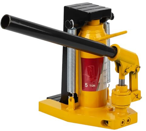 ACONEE Toe Jack Lift Hydraulische Maschine Bodenwagenheber 2,5T auf Zehenheber Hebebühne 5T auf Top Lift Jack mit manueller Handpumpe Hydraulischer Zehenheber Heavy Duty LKW Reise Anhänger Reparatur