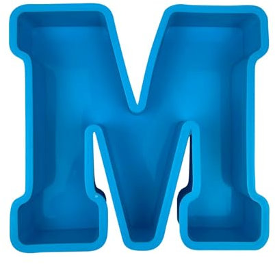 Moule en silicone époxy 3D de grande taille pour lettres de l'alphabet A-Z - Outil de moulage époxy en cristal - Pour art à faire soi-même - Moule en silicone pour décoration de fête (M)