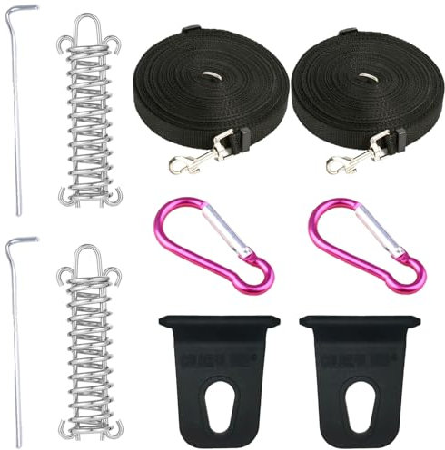 NIYATA Kit de amarre de toldo para Fiamma, toldo para Fiamma F35 F45 F65, correas de tormenta para toldos de caravana, correas de toldo, kit de amarre de toldo, accesorios de toldo para Fiamma