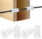 M METERXITY Kit di Instradamento Cavi 4-Pz, per Foro Muro 3/4 Pollici Passacavo Passacavo, Boccola di Copertura Foro Muro per Cavo Ethernet [Lunghezza 38mm, Bianco]