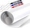 AFMAT Whiteboard Paper Sticker Roll Large for Wall, 44x335CM Self Adhesive Dry Erase Paper Roll, Replacement for White Board, No Ghost After 60 Days,for Home Office School,3 Markers