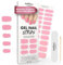 MOYOU LONDON Semi Cured Gel Nail Strips - 20 Pcs. Nail Wraps for Salon-Quality Manicure - Works with Any UV Lamp - Easy to Apply, Trim, & Remove Gel Stickers