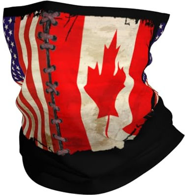 Gesichtsschutz Amerika Kanada Flagge Sturmhaube Unisex Kopftuch Multifunktion Halswärmer Für Radfahr Camping Wandern