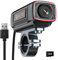 AKEEYO AKY-710S Motocicleta/Bicicleta Cámara 4K 28fps,2K 55fps,Gran Angular 142°,IP67,5MP, Grabación en Bucle y de Emergencia,Monitor de Aparcamiento,Deportes al Aire Libre, Recargable,Tarjeta de 64GB