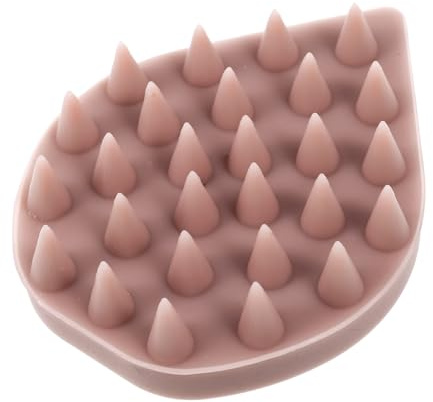 DECOMELODY Kopfmassagekamm Silikon Haarbürste Kopfhautpflege Mit Sanften Zähnen Handlicher Haargreifer Für Gründliche Reinigung Und Durchblutungsförderung Pink Für Nass Und Trockenanwendung