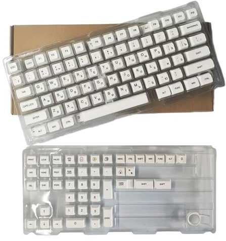 Keycaps 120Keys Minimalist White English Japanese Russian Korean Keycap Sublimations XDA for 61 / / 104/108 Mechanical Keyboard